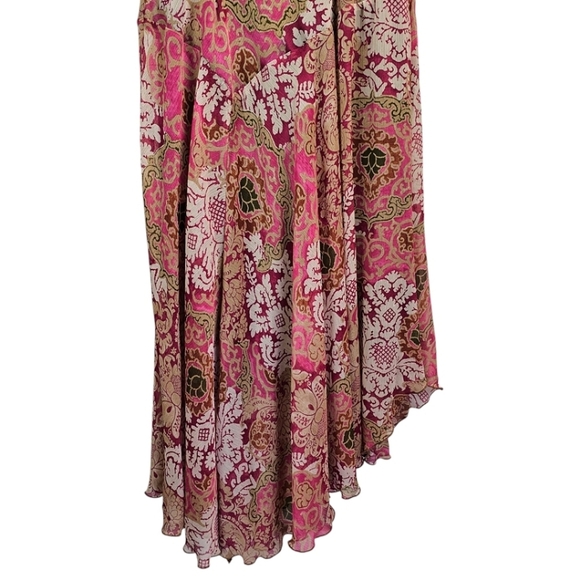 Rabbit Rabbit Rabbit Pink Asymmetrical Sleeveless Dress Sz 14 Y2K Fairycore - Picture 10 of 14